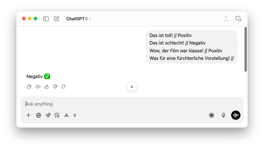 Bild eines QA-Prompts