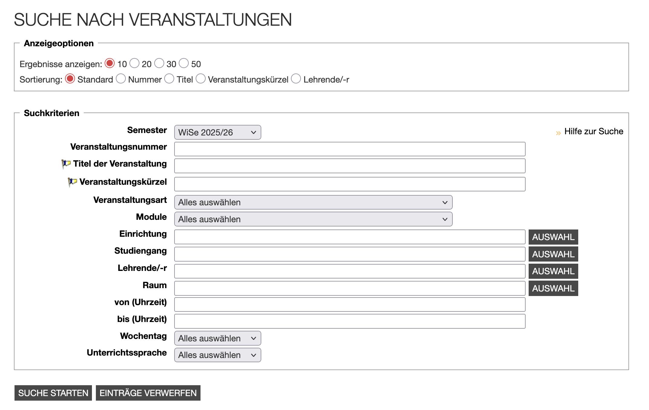 Suchmaske Veranstaltungen