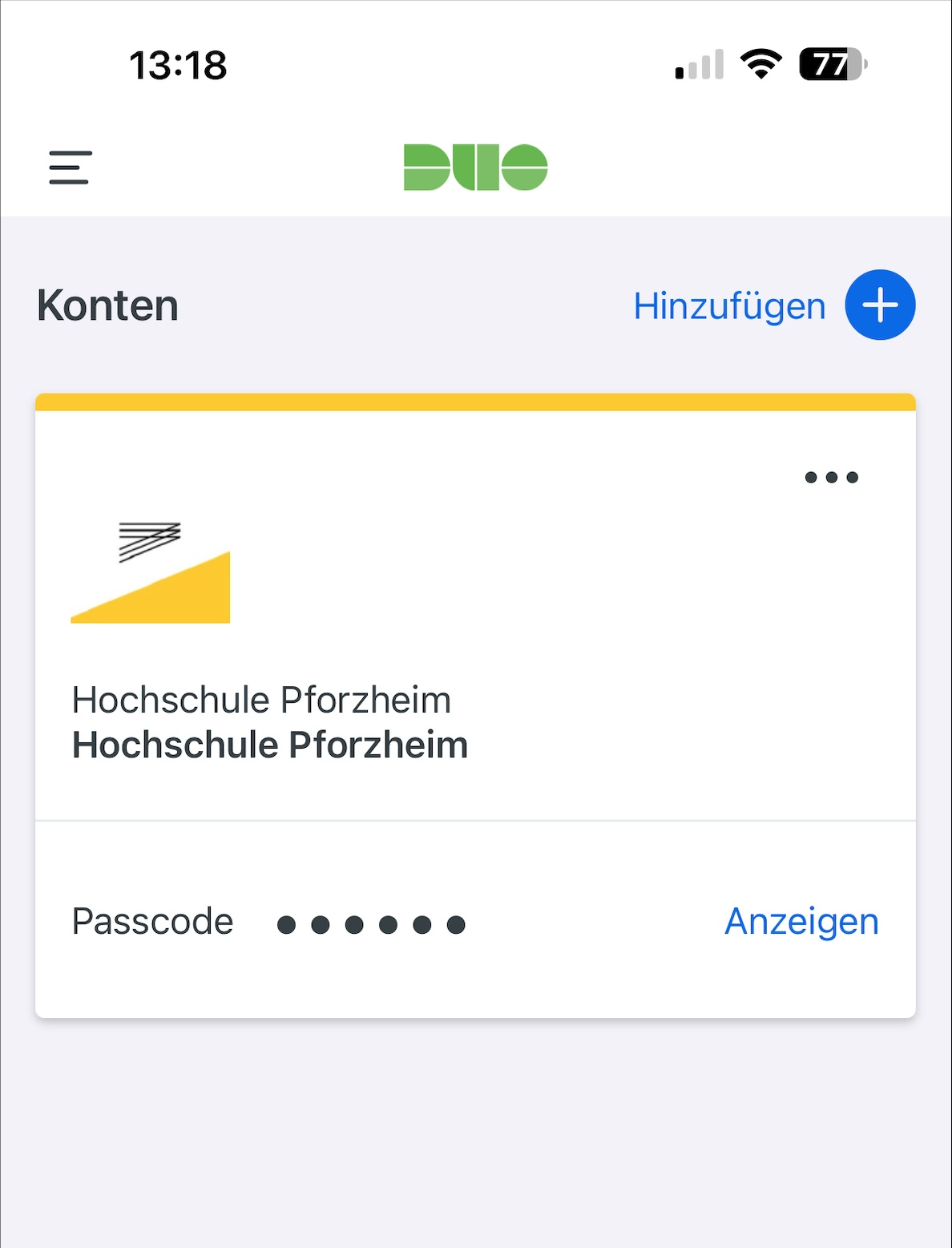 Einrichtung abgeschlossen