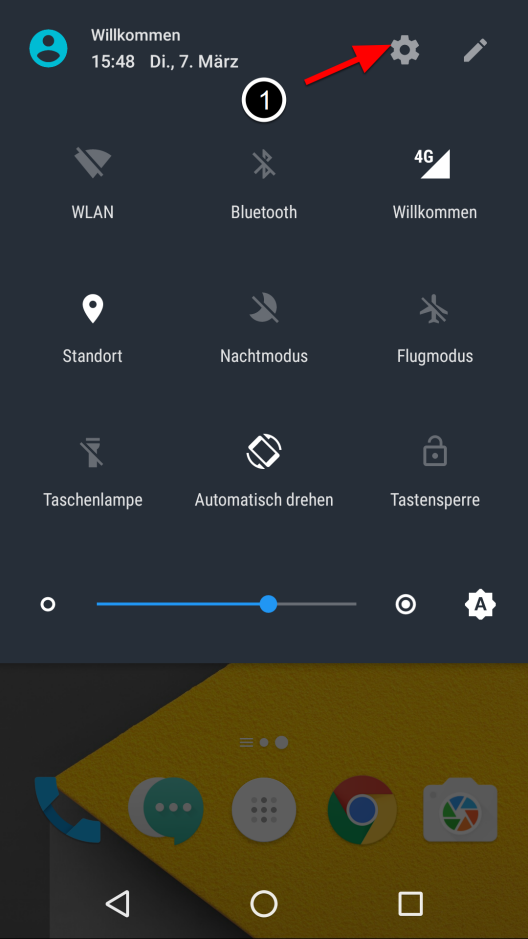 WLAN Android Schritt 1