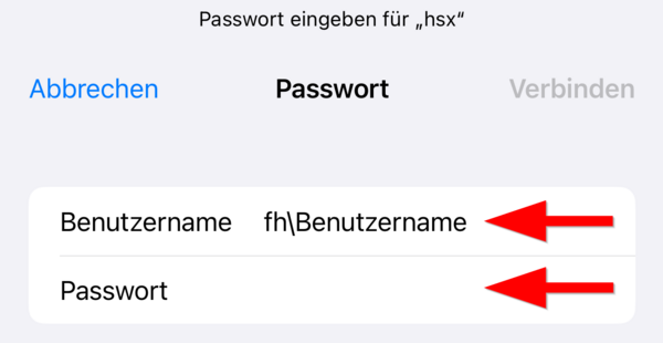 WLAN iOS Schritt 3