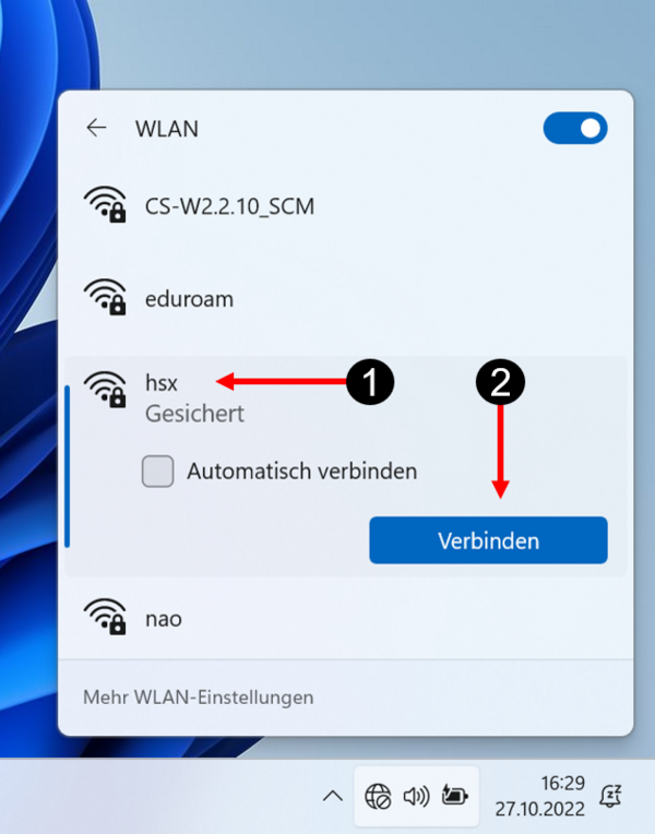 WLAN Windows 11 Schritt 2